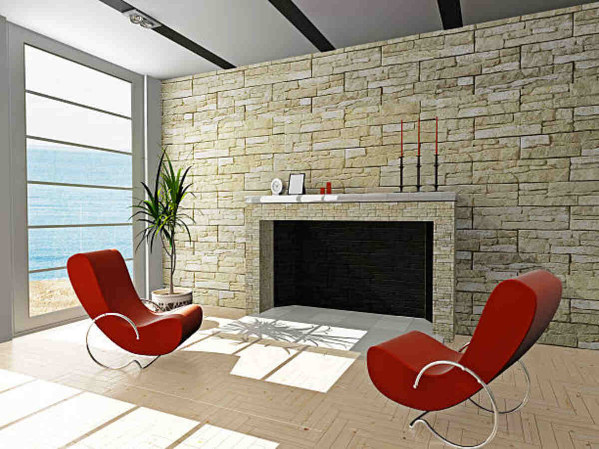 Design a River Rock Fireplace